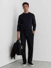 Reiss Beech Wool-Blend Rib-Detail Crew-Neck Jumper - Bild 1 von 6