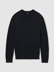 Reiss Beech Wool-Blend Rib-Detail Crew-Neck Jumper - Bild 2 von 6