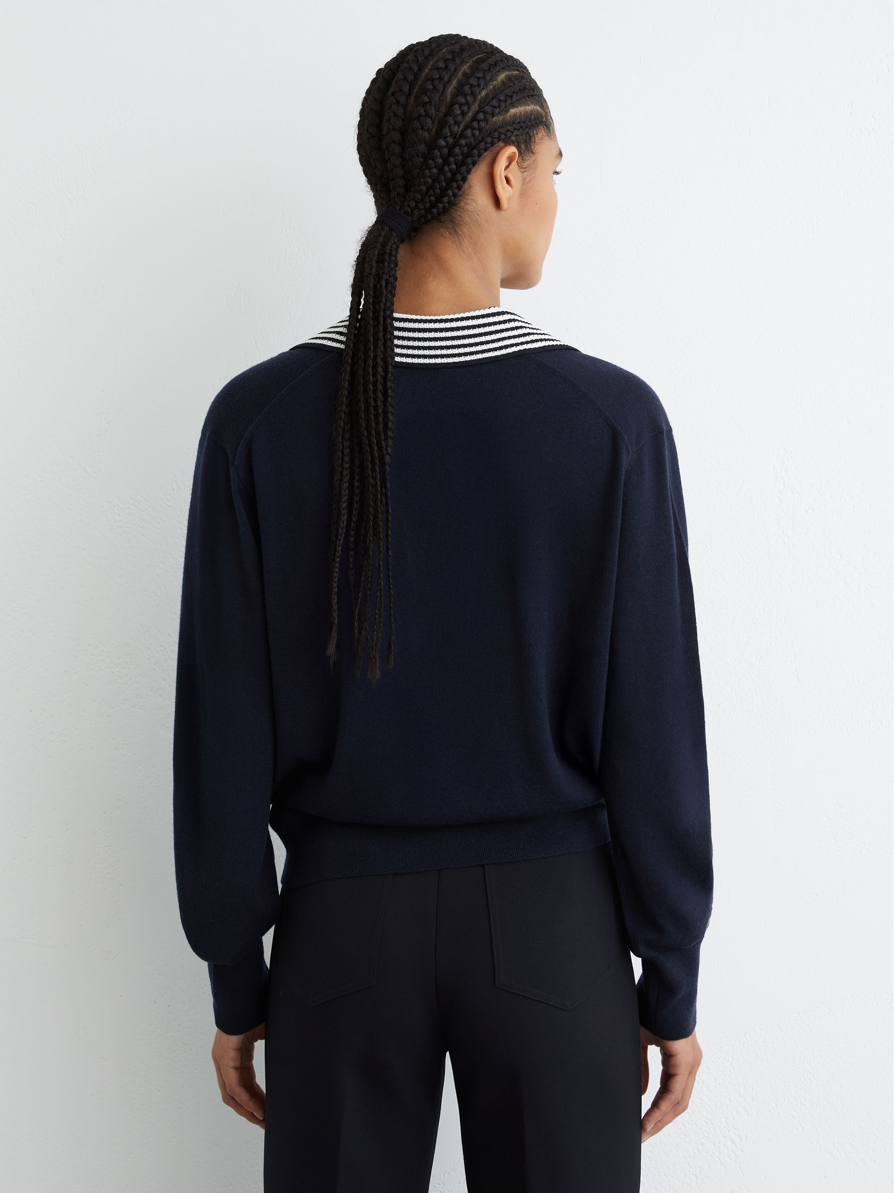 Comprar Suéter Reiss Nova de lã com gola listrada from Next Brazil