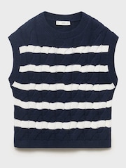Mango Blue Chloe Waistcoat - Image 3 of 5