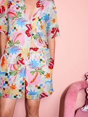 Eleanor Bowmer Button Through Short Pyjamas - Bild 4 von 4