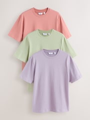 Pink / Green / Purple Relaxed Fit T-Shirt - Image 1 of 9