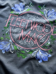 炭灰色 FleetwoodMAC - 常规版型 - Band Graphic 印花 T恤 - 10的图像10｝