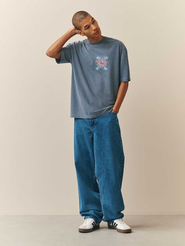 炭灰色 FleetwoodMAC - 常规版型 - Band Graphic 印花 T恤 - 10的图像2｝