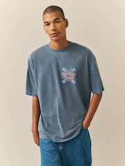 炭灰色 FleetwoodMAC - 常规版型 - Band Graphic 印花 T恤 - 10的图像3｝