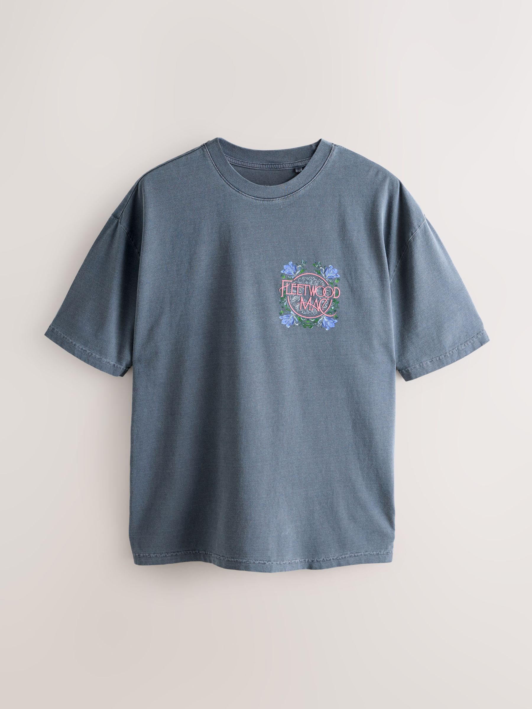 Rock Off Crop Top Fleetwood Mac Ufficiale – Maglietta Donna Grigia Taglia M Con Logo Dove