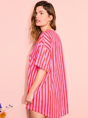 Eleanor Bowmer Pink Girls Cotton Night T-Shirt - Image 3 of 4