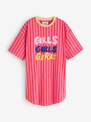 Eleanor Bowmer Pink Girls Cotton Night T-Shirt - Image 5 of 8