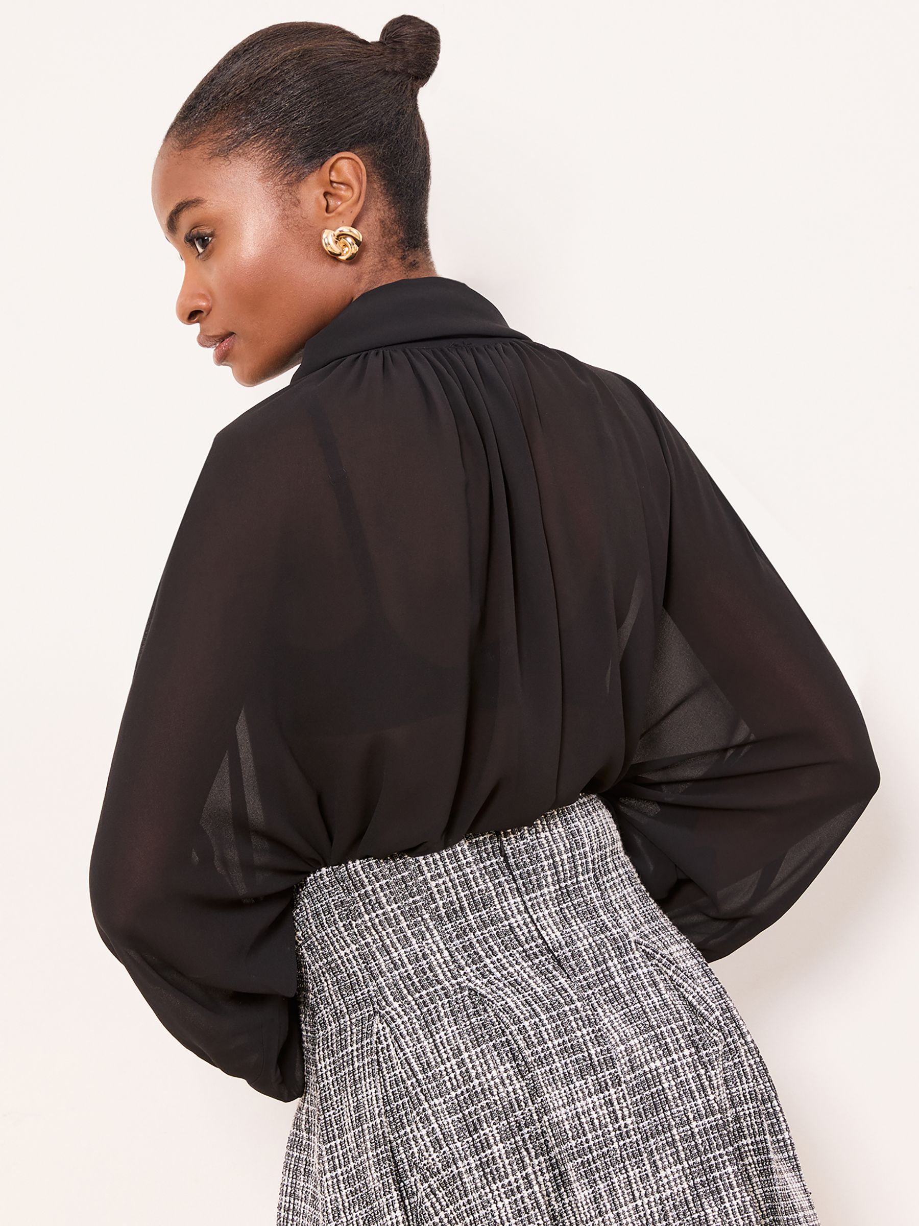 Buy Lipsy Monochrome Boucle Pleated Mini Skirt from Next Republic