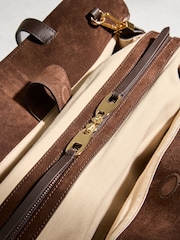 Chocolate Brown N. Premium Suede Tote Bag - Image 5 of 5