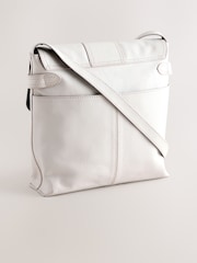 Stone Leather Pocket Messenger Bag - Image 2 of 5