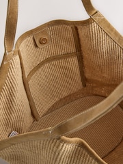 Natural Jute Shoulder Bag - Image 4 of 5