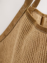 Natur - Schultertasche aus Jute - Bild 9 von 10