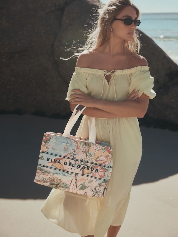 Impression florale - Sac à bandoulière en toile - Image 2 de 8