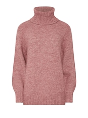 Long Tall Sally Pink Premium Roll Neck Jumper - Image 5 of 5