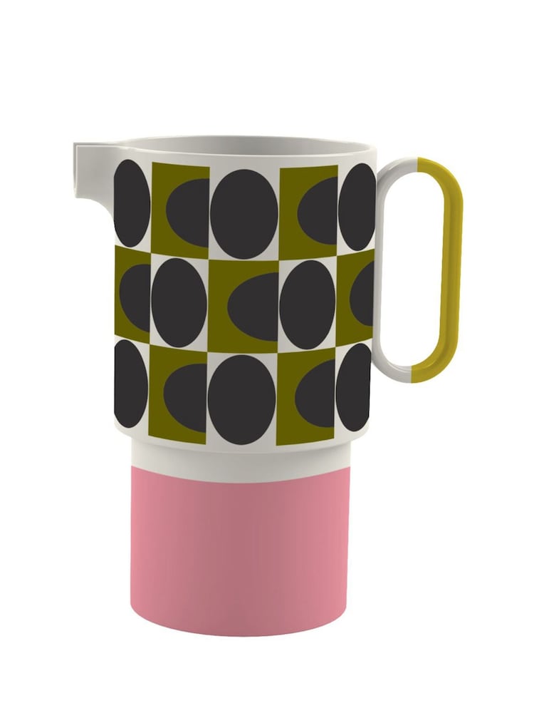 Orla Kiely Multi Spot Square Oval Pitcher1.5L Vase - Image 1 of 1 Orla Kiely Multi Spot Square Oval Pitcher1.5L Vase - Image 1 of 1