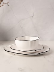 Style Sisters White 12 Piece Dinner Set - Image 2 of 4