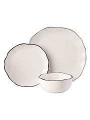 Style Sisters White 12 Piece Dinner Set - Image 3 of 4