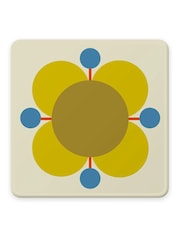 Orla Kiely Set of 6 Multi Atomic Flower Coasters - Image 3 of 7