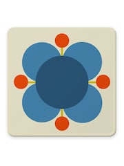 Orla Kiely Set of 6 Multi Atomic Flower Coasters - Image 6 of 7