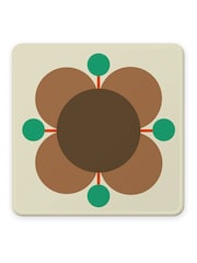 Orla Kiely Set of 6 Multi Atomic Flower Coasters - Image 7 of 7