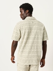 FatFace Natural Jacquard Shirt - Image 2 of 6