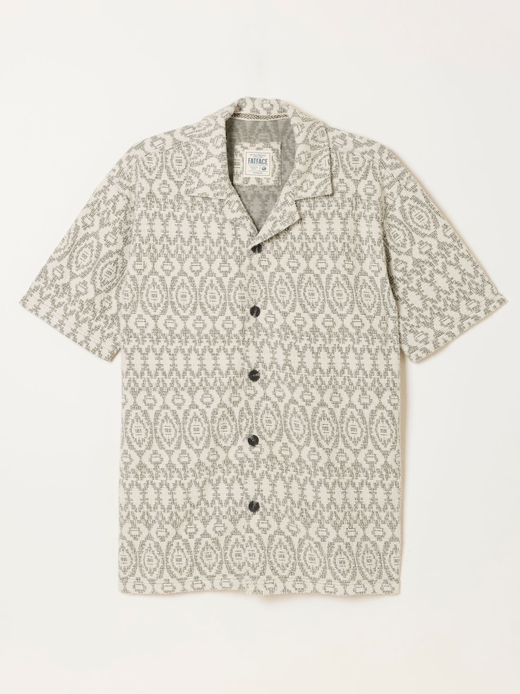 FatFace Natural Jacquard Shirt - Image 6 of 6