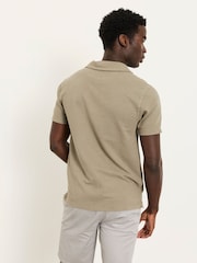 FatFace Albury Green Haze Textured Polo Shirts - Image 2 of 6