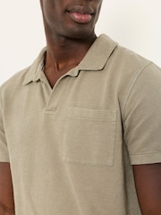 FatFace Albury Green Haze Textured Polo Shirts - Image 4 of 6