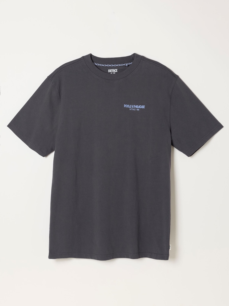 Tričko s grafikou bazénů a ráje FatFace - Obrázek 7 z 7