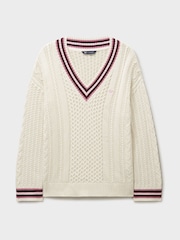 Crew Clothing Oversized Cotton Cricket Jumper - Slika 4 iz 4