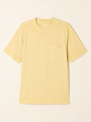 FatFace Easton Lemon Yellow Patch Pocket Tshirt - Image 6 of 6