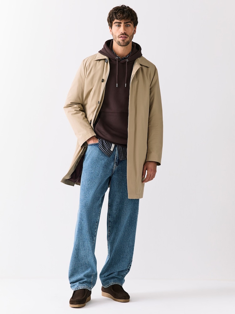 Chocolate Brown Overhead Hoodie Small Graphic Embroidery - Image 5 of 5 Chocolate Brown Overhead Hoodie Small Graphic Embroidery - Image 5 of 5