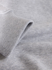 Grey Marl Crew Sweatshirt Small Graphic Embroidery - Image 8 of 8