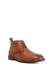 Dune London Brown Maxxy Contrast Rand Chukka Boots - Image 3 of 6