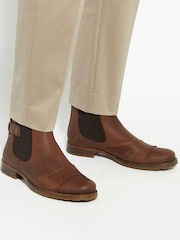 Dune London Brown Saltwood Worker Chelsea Boots - Image 1 of 6
