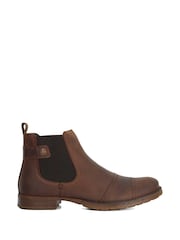 Dune London Brown Saltwood Worker Chelsea Boots - Image 2 of 6