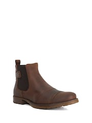 Dune London Brown Saltwood Worker Chelsea Boots - Image 3 of 6