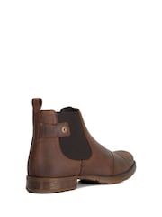 Dune London Brown Saltwood Worker Chelsea Boots - Image 4 of 6