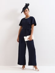 Phase Eight Blue Petite Orwen Jumpsuit - Image 1 of 6