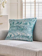 Mirage Abstract Cut Velvet Cushion - Attēls 1 no 4