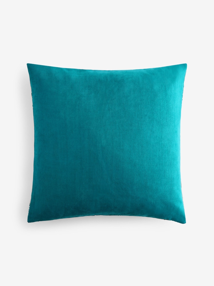 Mirage Abstract Cut Velvet Cushion - Attēls 4 no 4