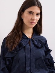 Phase Eight Blue Liberty Blouse - Image 4 of 8