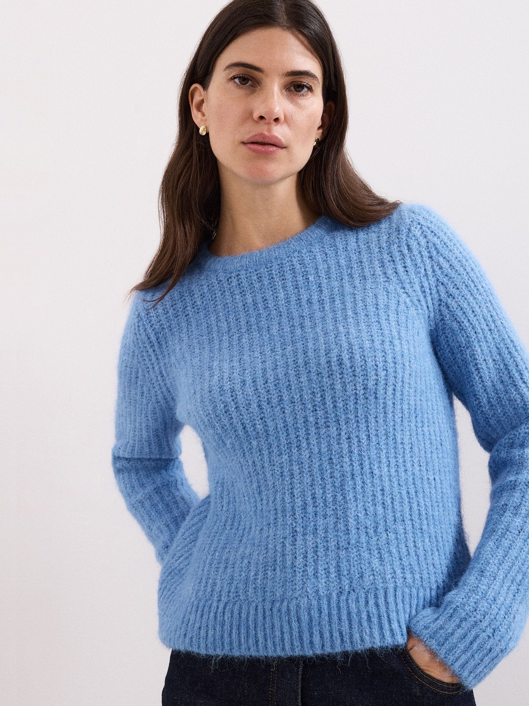 Phase Eight Women's Blue Billie Crew Jumper