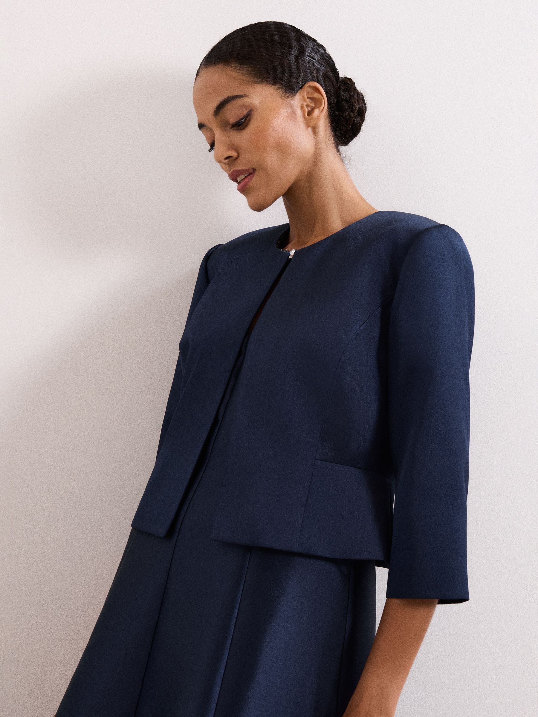 Buy Phase Eight Blue Judy Satin Jacket from the Next UK online shop