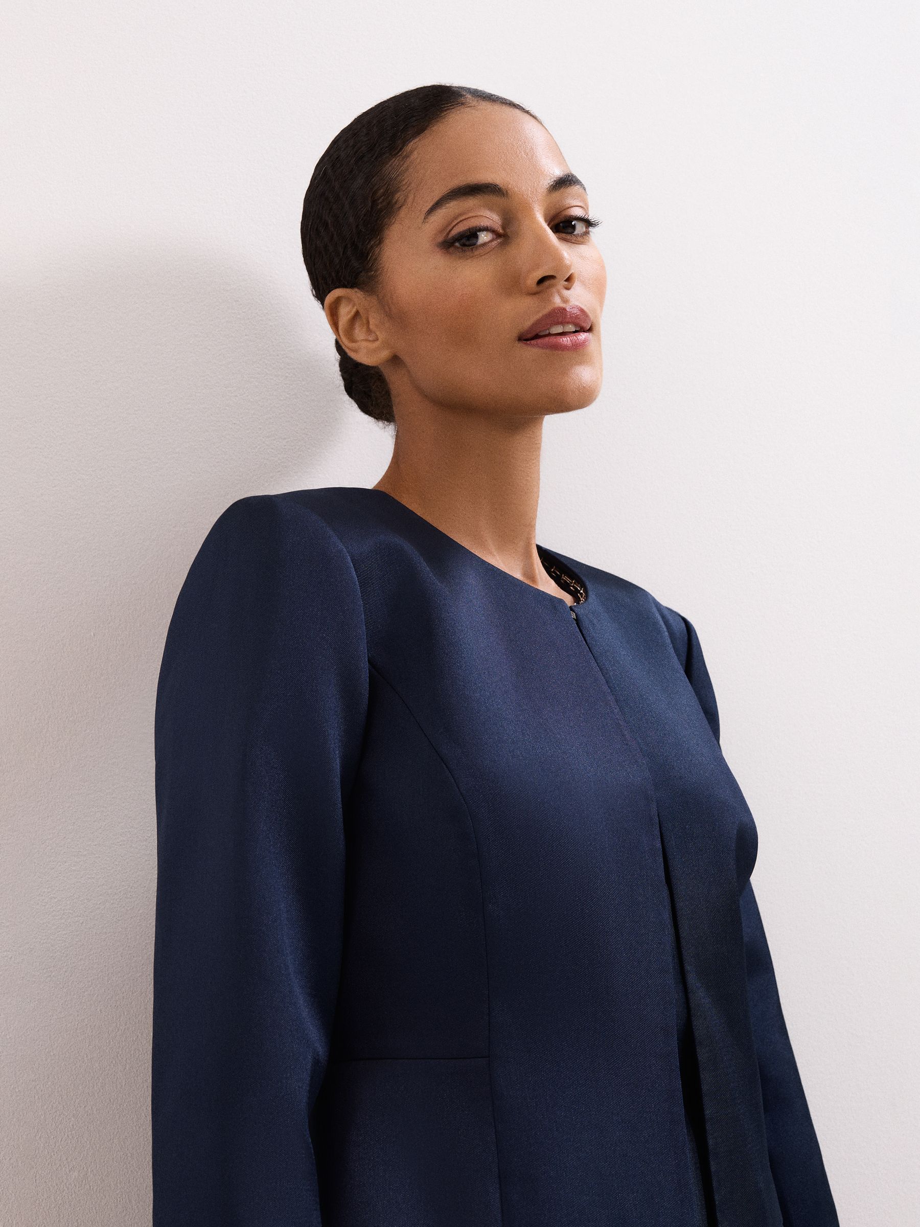 Buy Phase Eight Blue Judy Satin Jacket from the Next UK online shop