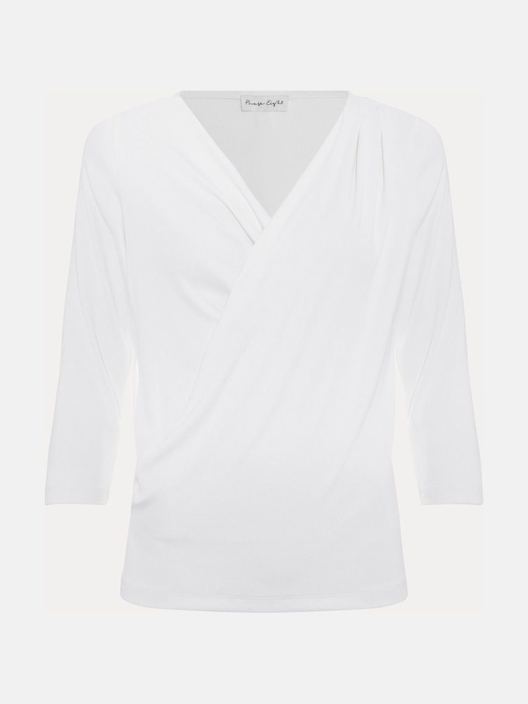Phase Eight White Sutton Drape Top - Image 6 of 6