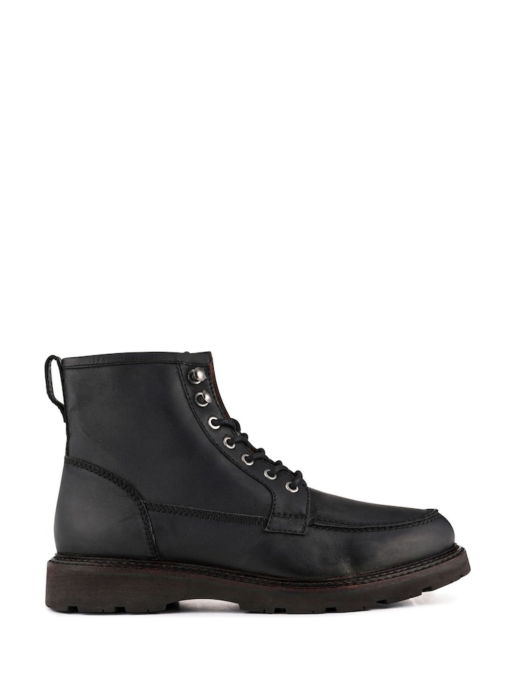 Jones Bootmaker Black Essex Chunky Leather Boots - Image 1 of 5 Jones Bootmaker Black Essex Chunky Leather Boots - Image 1 of 5