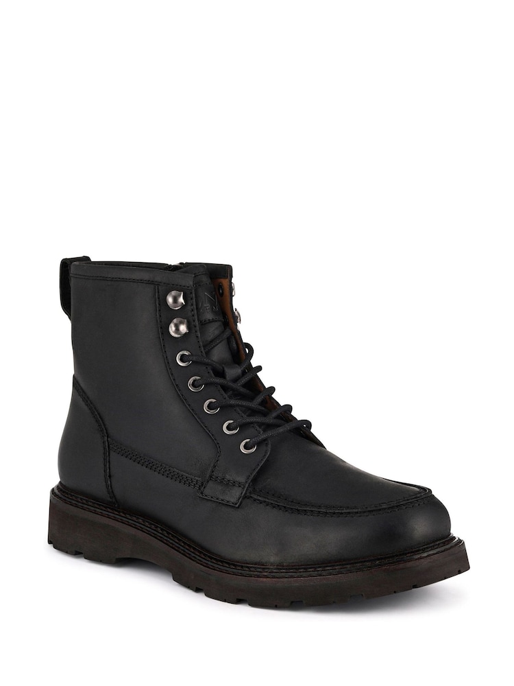Jones Bootmaker Black Essex Chunky Leather Boots - Image 2 of 5 Jones Bootmaker Black Essex Chunky Leather Boots - Image 2 of 5