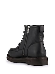 Jones Bootmaker Black Essex Chunky Leather Boots - Image 3 of 5